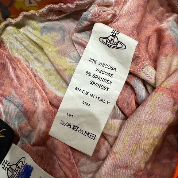 Vivienne Westwood Anglomania orange floral resort top & matching skirt FW 13/14 - Picture 6 of 6